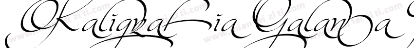 Kaligrafia Galana Dos字体转换